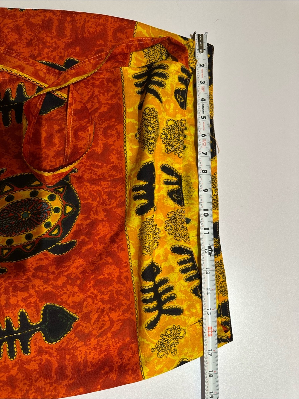 Ashley Stewart Yellow and Black Tropical Print Sarong - Picture 6 of 8